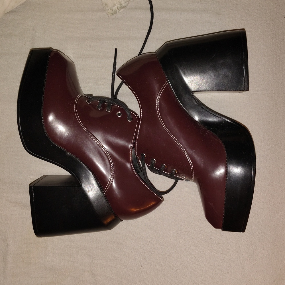 Oxblood Platform Loafers